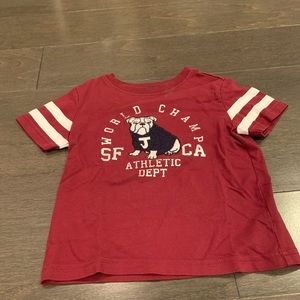 Janie and Jack kids boys bulldog graphic tee